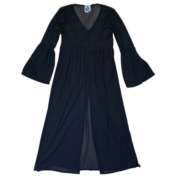 The Ragged Priest Dresses & Skirts - The Ragged Priest Black Sheer Bell Sleeve Midi Dress Size S Layered Whimsigoth